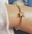 Silver nugget bracelet with 3 silver chevrons. Beautifully simple, great gift. - Down Syndrome Boutique
