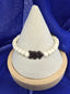 Down Syndrome Awareness Unisex bracelet with natural sandalwood and cream Howlite beads - Down Syndrome Boutique