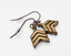 Simple in design, but big on Everyday Awareness. Gold, Silver, or Bronze chevron earrings are placed on sterling silver or gold filled ear wires. - Down Syndrome Boutique