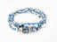Blue beaded 5 wrap stretch bracelet, personalization available, Initial bracelet, Down Syndrome Awareness Jewelry, the lucky few - Down Syndrome Boutique
