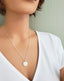Down Syndrome embossed chevron necklace in silver and gold for The Lucky Few Moms and special women. Perfect for gifting!