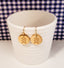 Simple in design, but big on Everyday Awareness. The Lucky Few hand embossed earrings in silver or gold - Down Syndrome Boutique