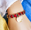 Down Syndrome Heart Warrior ruby heart beaded bracelet perfect for the Lucky Few Club and gifting!