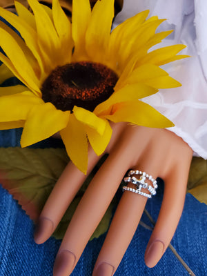 Down Syndrome Stackable Collection rings, Sterling Silver Faith beaded rings, The Lucky Few chevron rings and gift.