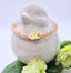 Down Syndrome Bracelet | Peach Moonstone Lucky Few Bracelet | Gold Chevron Jewelry | Advocate Gift | Chromosome 21