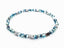 Three tiny chevrons are surrounded by sparkling blue and yellow faceted beads. Perfect for Everyday Awareness! - Down Syndrome Boutique