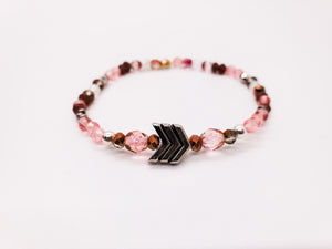 Pink crystal bracelet Down Syndrome Awareness bracelet to celebrate your sweet girl - Down Syndrome Boutique