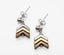 Simple in design, but big on Everyday Awareness. Gold, Silver, or Bronze chevron earrings - Down Syndrome Boutique