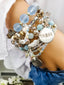 The Original bracelet made with real Aquamarine beads. Best way to represent The Lucky Few