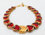 Down Syndrome Jewelry, Down Syndrome Gifts, Red Heart Warrior heart bracelet, gold chevron bracelet, The Lucky Few - Down Syndrome Boutique