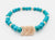 Turquoise Howlite, chevron bracelet, Down Syndrome Gift, The Lucky Few, Awareness Jewelry - Down Syndrome Boutique